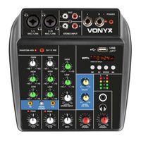 Retourdeal - Vonyx VMM100 4-kanaals mengpaneel met Bluetooth & USB mp3