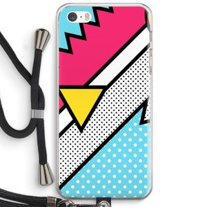 Pop Art #3: iPhone 5 / 5S / SE Transparant Hoesje met koord