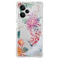 Xiaomi Redmi Note 12 Pro Plus Case Anti-shock Bird Flowers - thumbnail