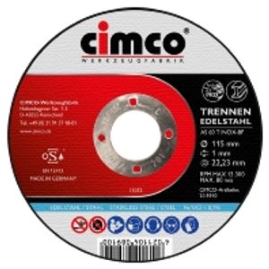 Cimco 208910 haakse slijper-accessoire Slijpschijf