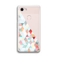 Gekleurde driehoekjes pastel: Google Pixel 3 Transparant Hoesje Gekleurde driehoekjes pastel: Google Pixel 3 Transparant Hoesje