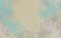 Geel en blauw abstract ontwerp vinyl tapijt eetkamer