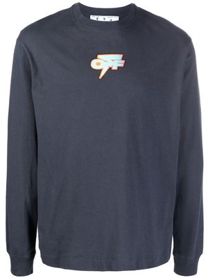 Off-White sweat à logo imprimé - Bleu