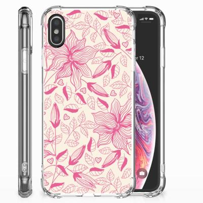 Apple iPhone X | Xs Case Pink Flowers Apple iPhone X | Xs Case Pink Flowers
