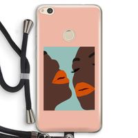 Orange lips: Huawei Ascend P8 Lite (2017) Transparant Hoesje met koord