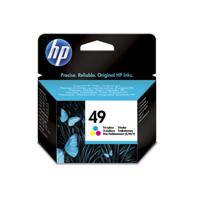 HP 49 Large Tri-color Inkjet Print Cartridge inktcartridge 1 stuk(s) Origineel Cyaan, Magenta, Geel