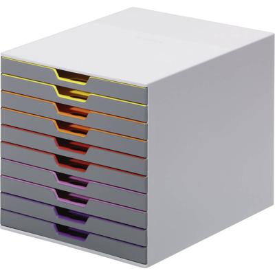 Durable VARICOLOR10 - 7610 761027 Ladebox Grijs DIN A4, DIN C4, Folio, Letter Aantal lades: 10
