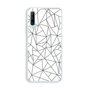 Geometrische lijnen zwart: Huawei P Smart Pro Transparant Hoesje