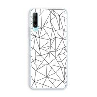 Geometrische lijnen zwart: Huawei P Smart Pro Transparant Hoesje