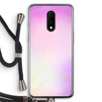 Flow mist pastel: OnePlus 7 Transparant Hoesje met koord