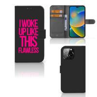 iPhone 14 Pro Max Hoesje met naam Woke Up - Origineel Cadeau Zelf Maken