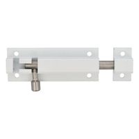 AMIG schuifslot - aluminium - 10 cm - wit - deur - schutting - raamÂ    -
