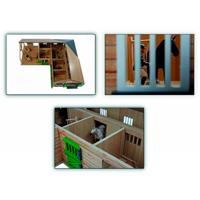 Kids Globe globe paardenhoekstal met 3 boxen en berging 1:24