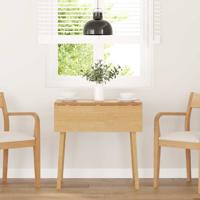 Eettafel massief hout naturel rubber