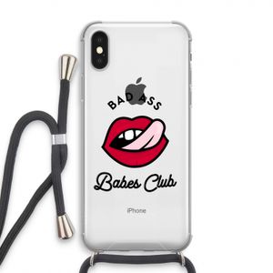 Badass Babes Club: iPhone XS Transparant Hoesje met koord