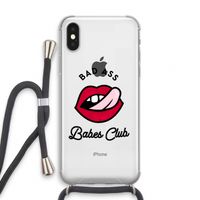 Badass Babes Club: iPhone XS Transparant Hoesje met koord