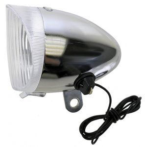 Messingschlager Koplamp halogeen dynamo zilver