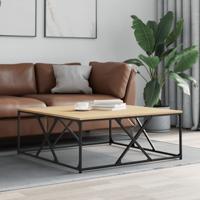 Salontafel 100x100x40 cm bewerkt hout sonoma eikenkleurig