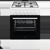AEG Elektrisch fornuis met gaskookplaat CKB64101BW