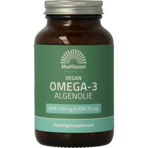 Mattisson Vegan omega 3 algenolie DHA 150mg EPA 75mg