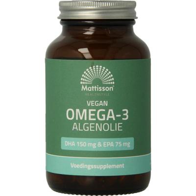 Mattisson Vegan omega 3 algenolie DHA 150mg EPA 75mg Mattisson Vegan omega 3 algenolie DHA 150mg EPA 75mg