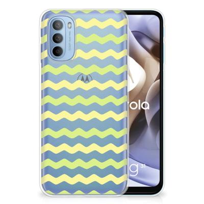 Motorola Moto G31 | G41 | TPU bumper | Waves Yellow