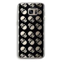 Musketon Skulls: Samsung Galaxy S7 Edge Transparant Hoesje