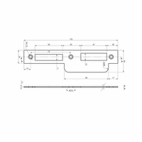 MAUER 435 D+N Sluitplaat Afgerond RVS DIN RS - thumbnail