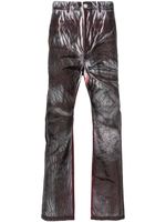 KANGHYUK pantalon sarouel à imprimé abstrait - Noir - thumbnail