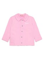 Marni Kids veste en polaire à logo brodé - Rose