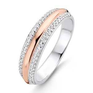 TI SENTO-Milano 12144ZR Ring zilver/zirconia rosekleurig 7,5 x 5 mm