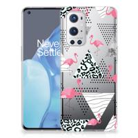 OnePlus 9 Pro | TPU Hoesje | Flamingo Triangle
