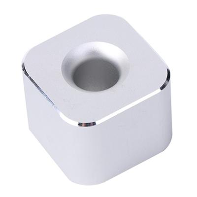 Creatieve metalen potlood houders één sleuf pen stand Office containers organisator (zilver)