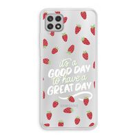 Don't forget to have a great day: Samsung Galaxy A22 4G Transparant Hoesje