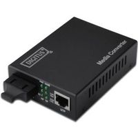 Digitus DN-82121-1 netwerk media converter 1000 Mbit/s 1310 nm Single-mode Zwart - thumbnail