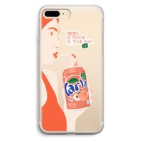 Peach please!: iPhone 7 Plus Transparant Hoesje