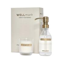 Wellmark Discover giftset - handzeep en geurkaars - fresh linnen - helder glas 8720938454592