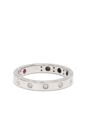Roberto Coin anneau Pois Moi en or blanc 18ct - Argent
