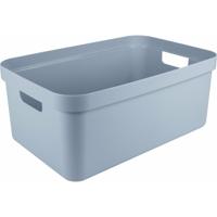 Sunware opbergbox Sigma Home - kunststof - 45 liter - lichtblauw - opberg dozen/bakken