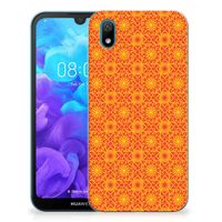 Huawei Y5 (2019) TPU bumper Batik Oranje - thumbnail