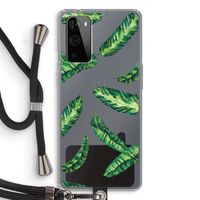 Lange bladeren: OnePlus 9 Pro Transparant Hoesje met koord