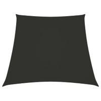 VidaXL Zonnezeil trapezium 2/4x3 m oxford stof antracietkleurig - thumbnail