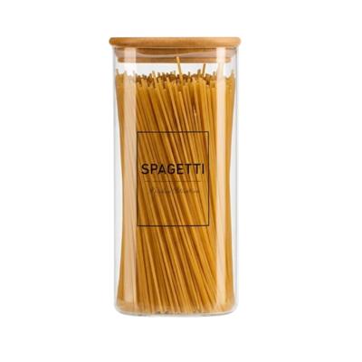 Voorraadpot Essentials - keuken - spaghetti - glas - 2,1L - luchtdichte deksel
