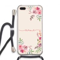 Rozen: iPhone 7 PLUS Transparant Hoesje met koord