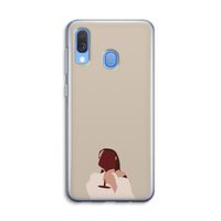 I drink wine: Samsung Galaxy A40 Transparant Hoesje
