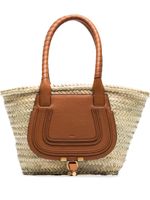 Chloé sac cabas Marcie en raphia - Tons neutres