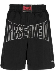 izzue short de sport à patch logo - Noir