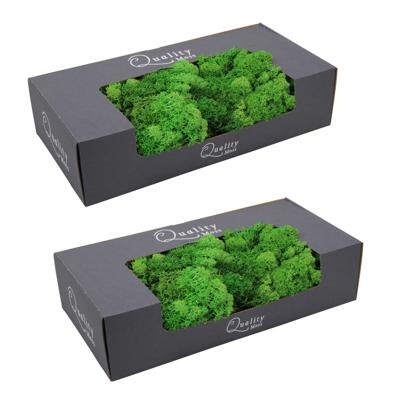 Decoratie mos - groen - naturel - 1000 gram - Finlands moss - hobby materiaal