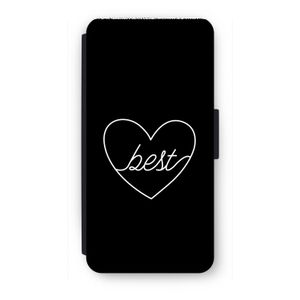 Best heart black: iPhone 7 Flip Hoesje