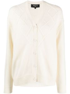 Paule Ka cardigan à col v - Blanc